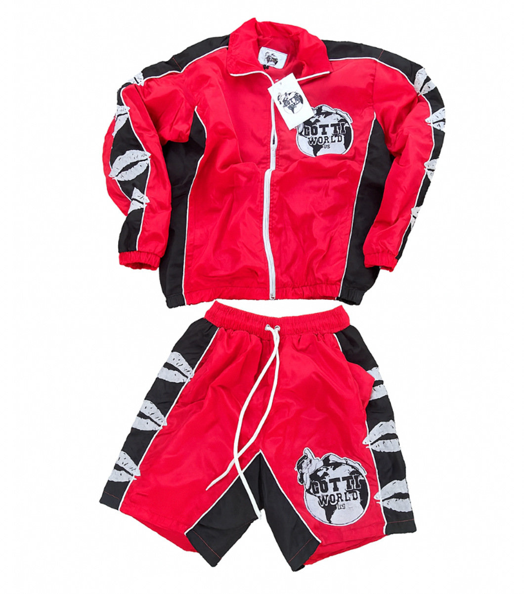 "Love is in the air" Windbreaker Red