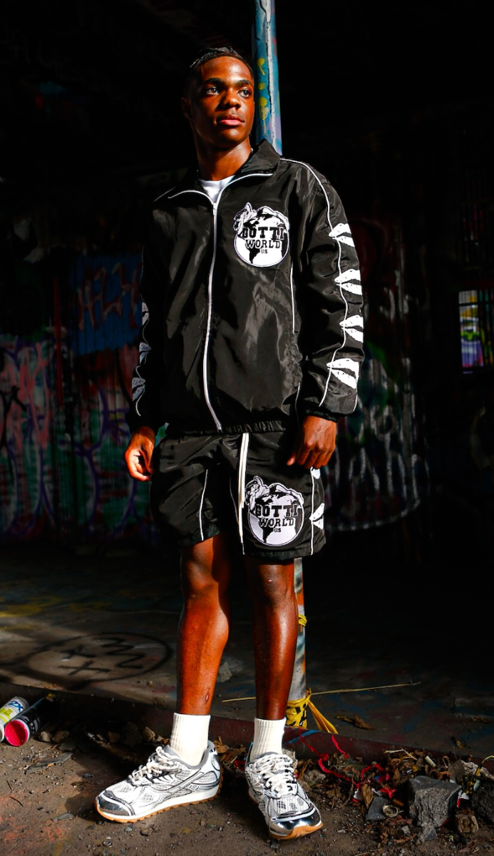 "Love is in the air" Windbreaker Black