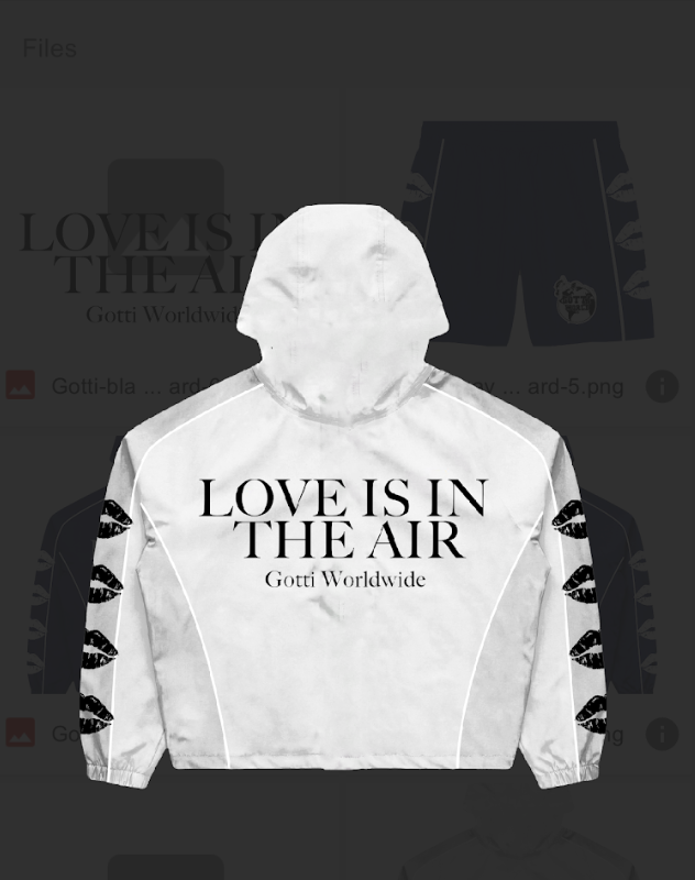 "Love is in the air" Windbreaker White