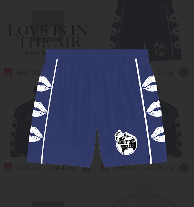 "Love is in the air" Windbreaker Navy Blue