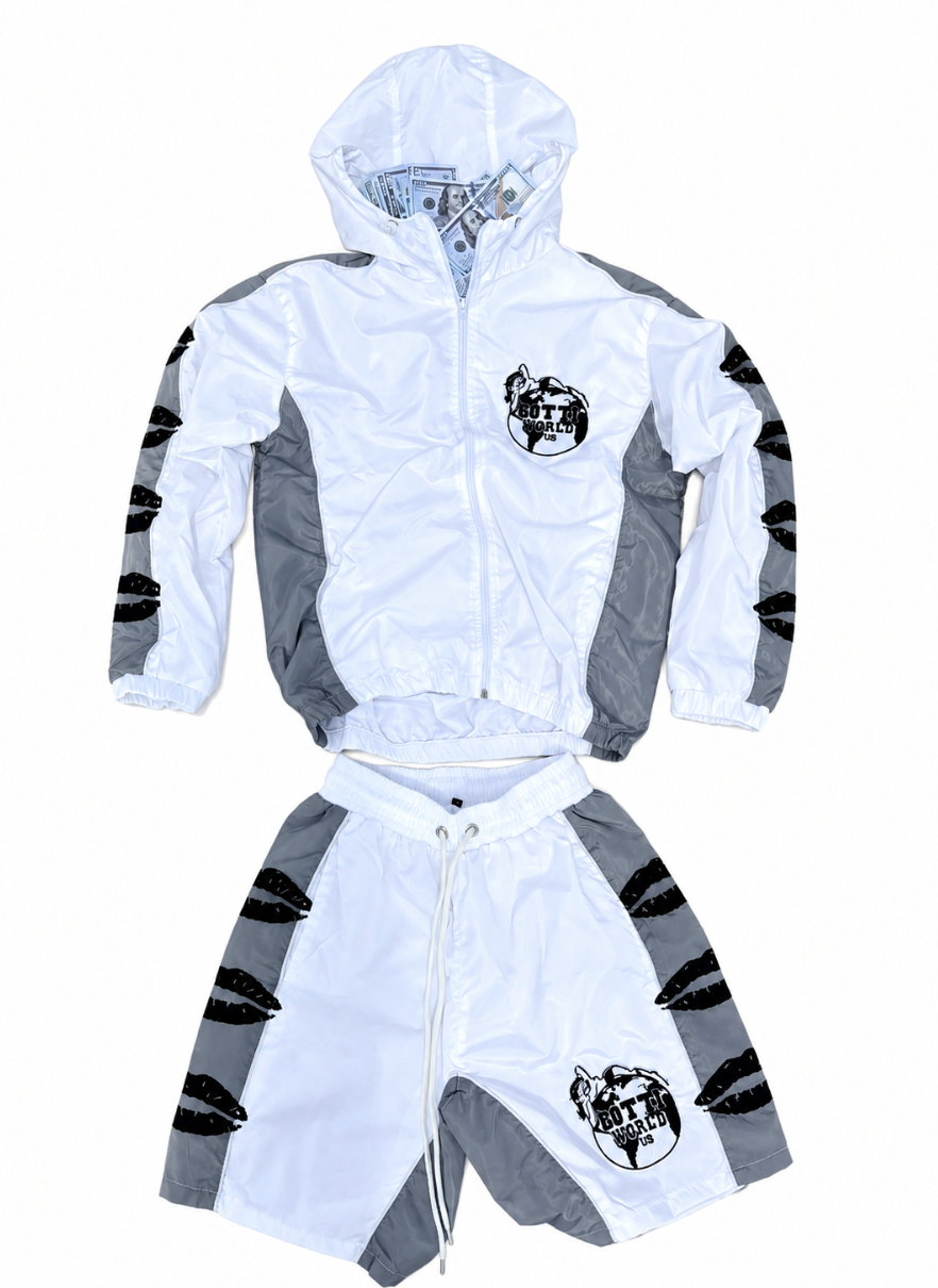 "Love is in the air" Windbreaker White